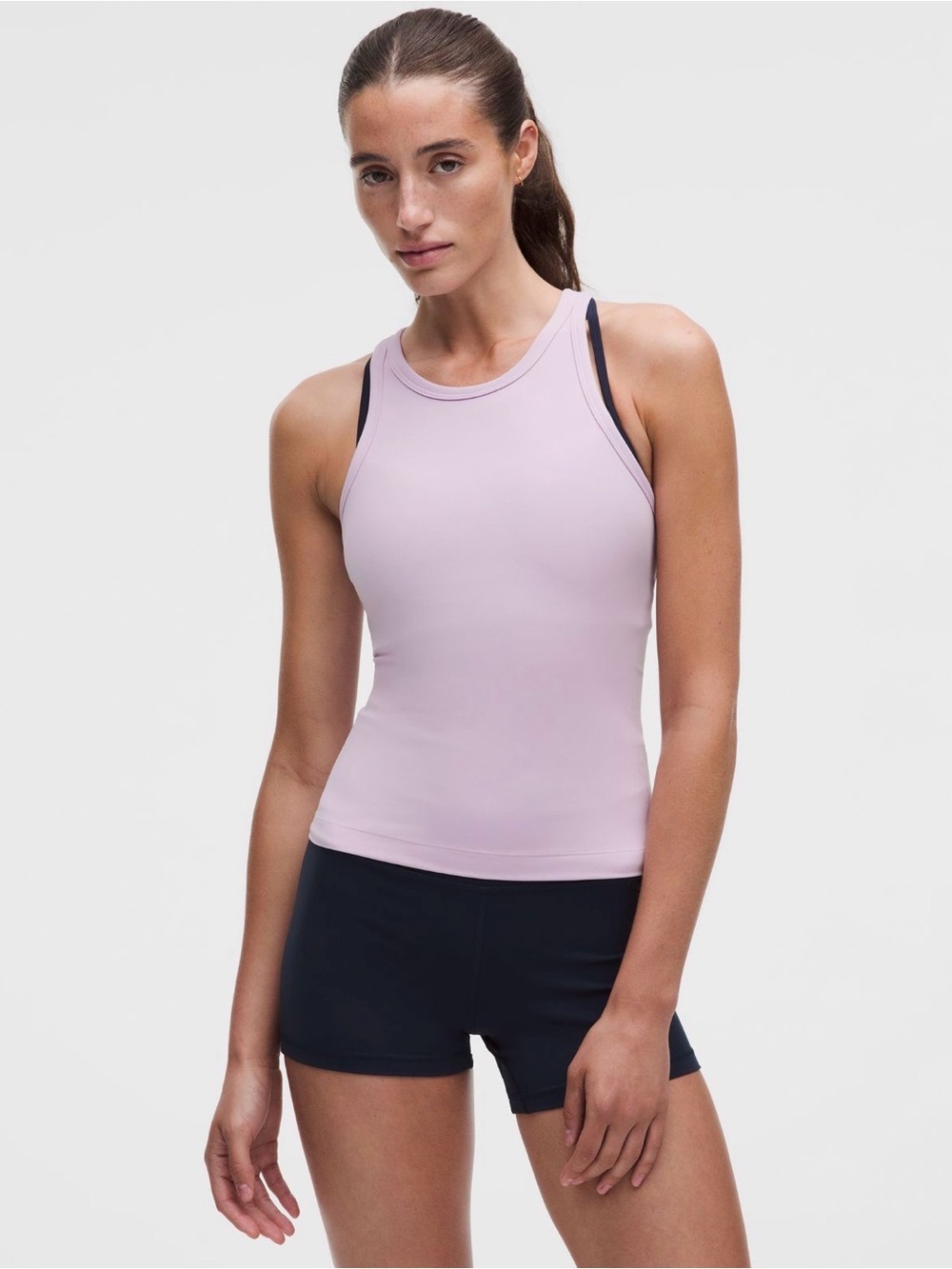 Lululemon Align Waist-Length Racerback Tank Lilac Play Size 4 NWT